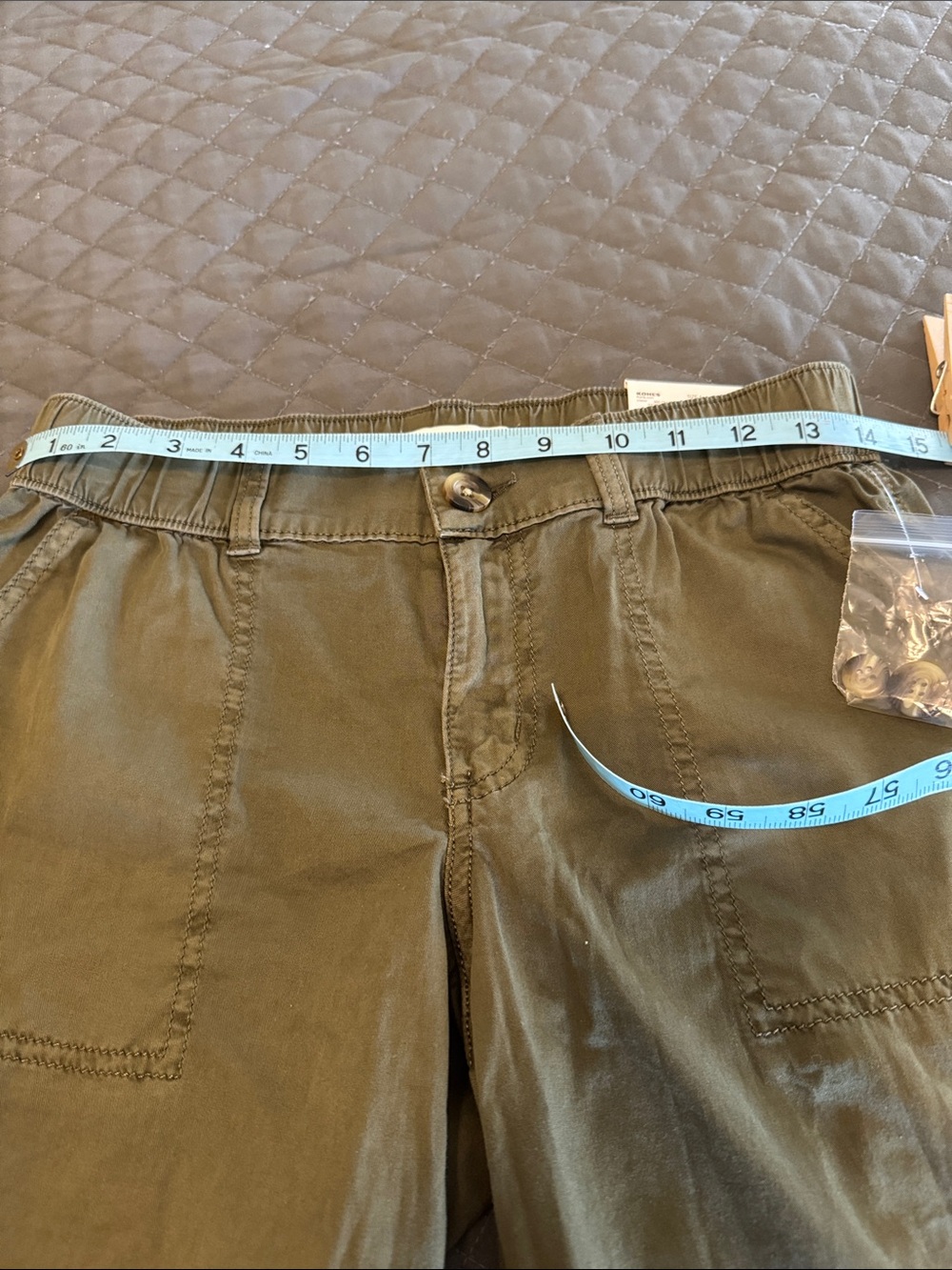 Women’s Olive Green Casual Utility Pants